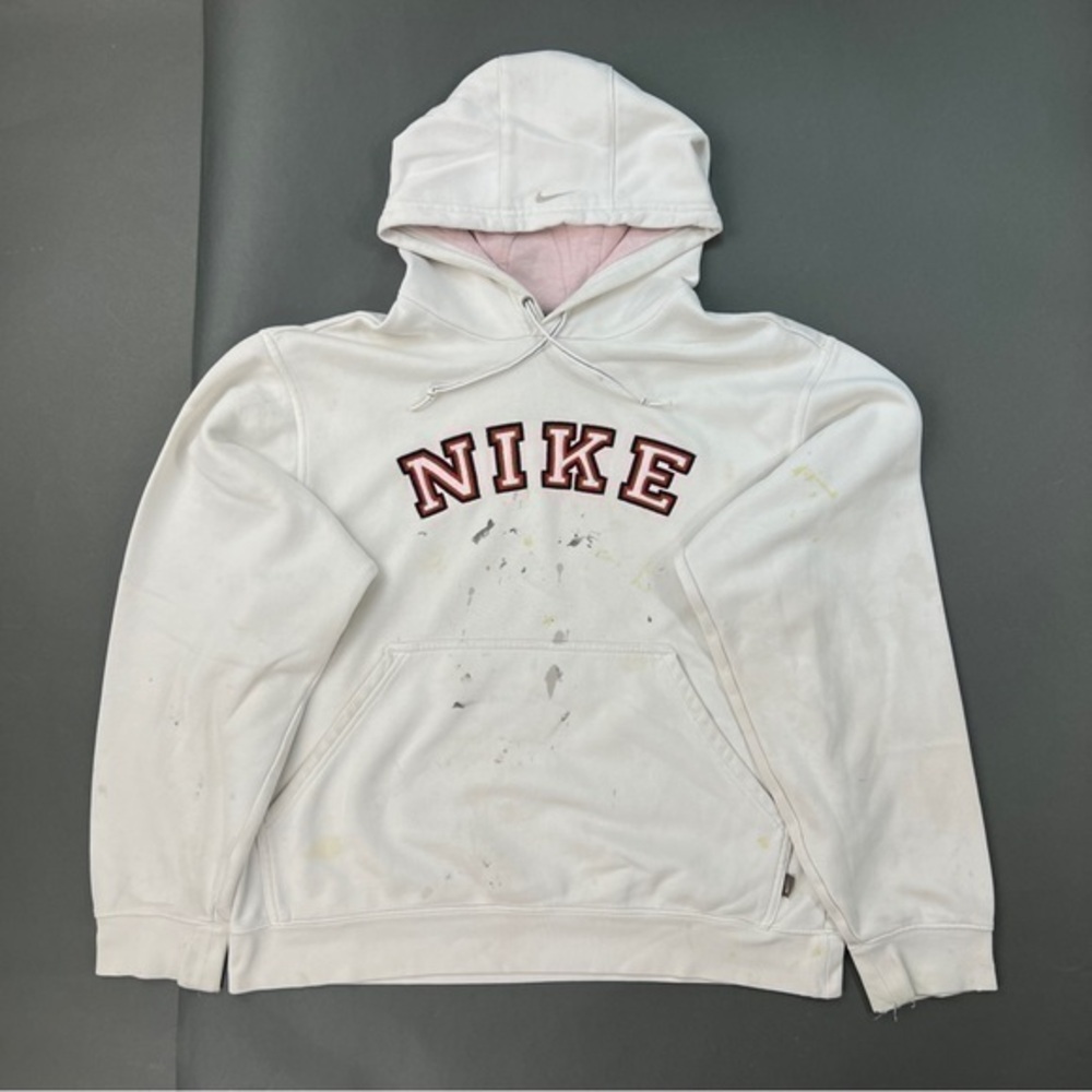 Silver Tag Nike Embroidered Logo Pullover Hoodie